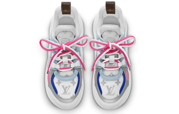 Кроссовки lv archlight sports shoes pink/white/blue Louis Vuitton, синий — фото 4