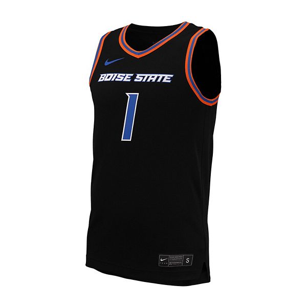 Мужская баскетбольная футболка Boise State Broncos #1 black Nike — фото 3
