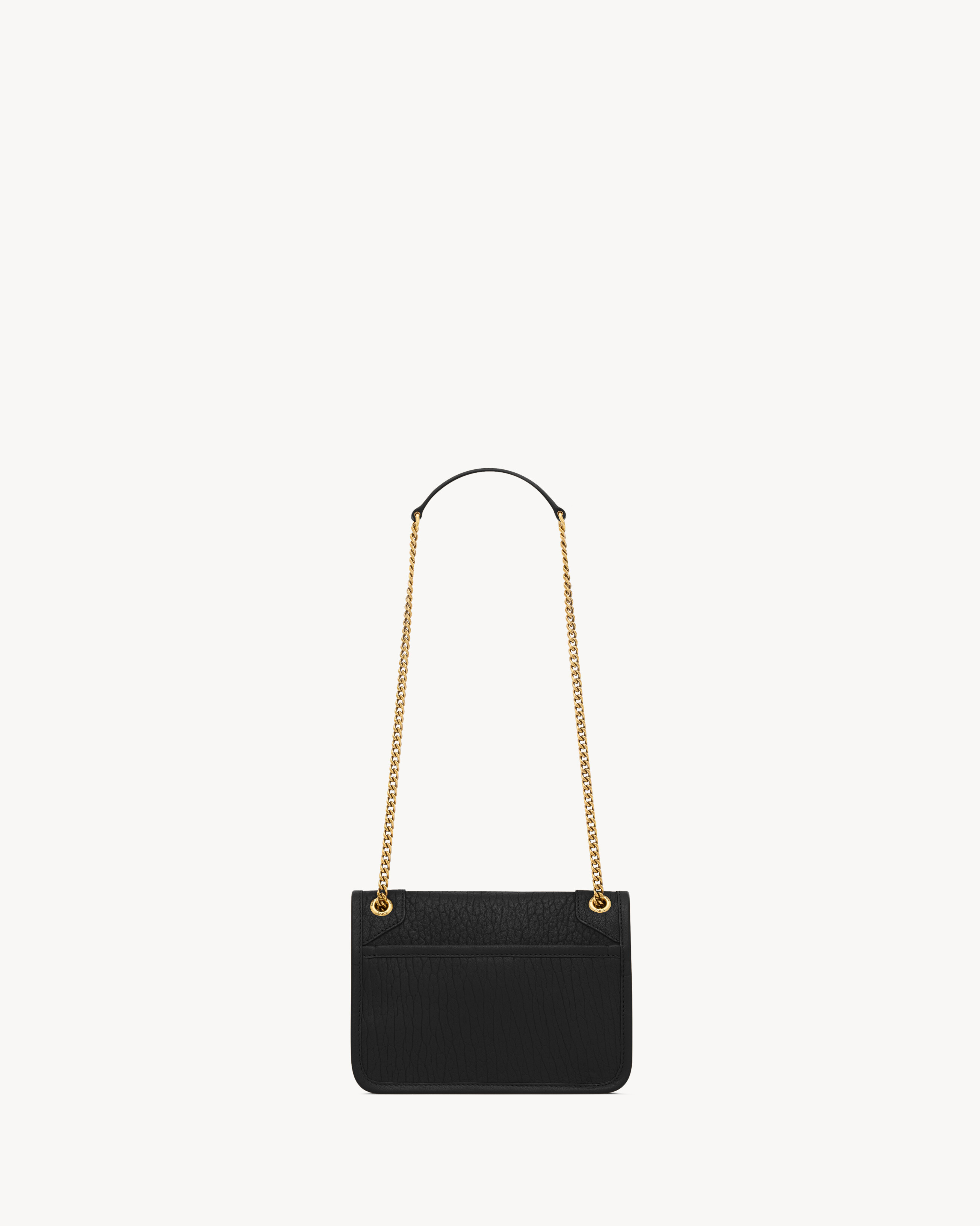 NIKI мини из зернистой овечьей кожи SAINT LAURENT, черный — фото 3