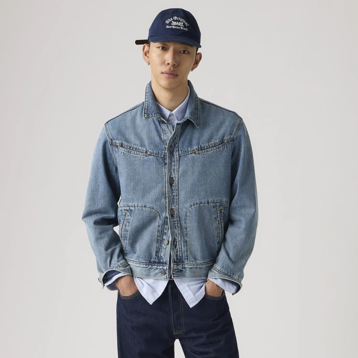 Куртка-тракер Market Miners Levi's, Light Wash