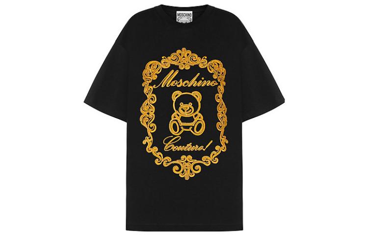 

Футболка женская черная MOSCHINO