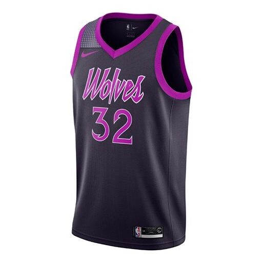 

Футболка minnesota timberwolves karl anthony towns city edition swingman джерси Nike, фиолетовый
