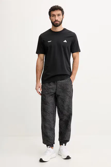 Футболка спортивная T-shirt sportowy Adidas Performance, черный — фото 2