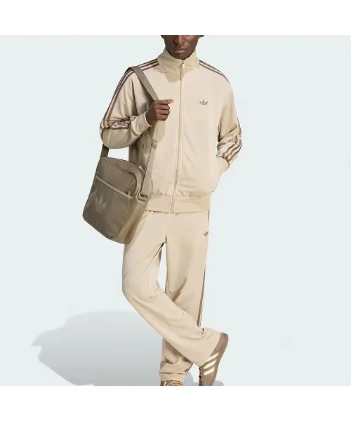 Тренировочная куртка adidas Firebird Track Top бежевая — фото 3
