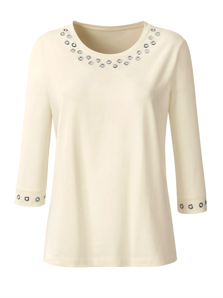 

Creation L Футболка с круглым вырезом цвета шампанского, Бежевый, Creation L Футболка с круглым вырезом цвета шампанского