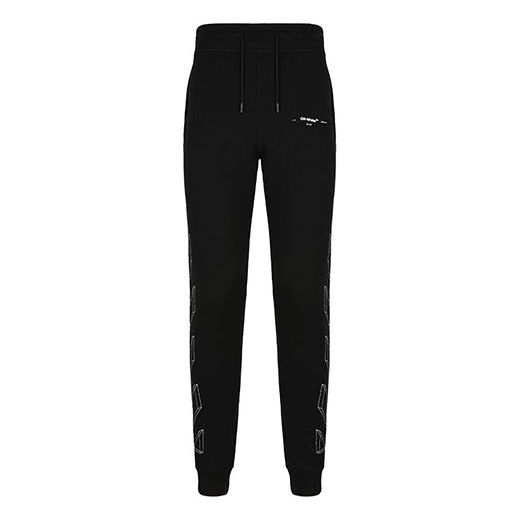 

Брюки 3d diagonals classic simply casual sweatpants Off-White, черный