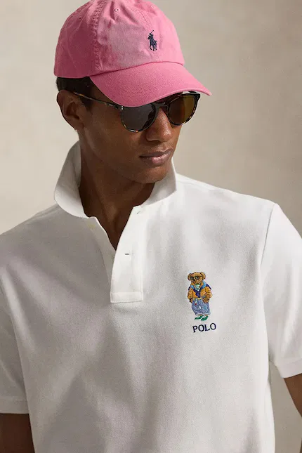 Поло хлопковое Polo Bear Polo Ralph Lauren, белый — фото 4