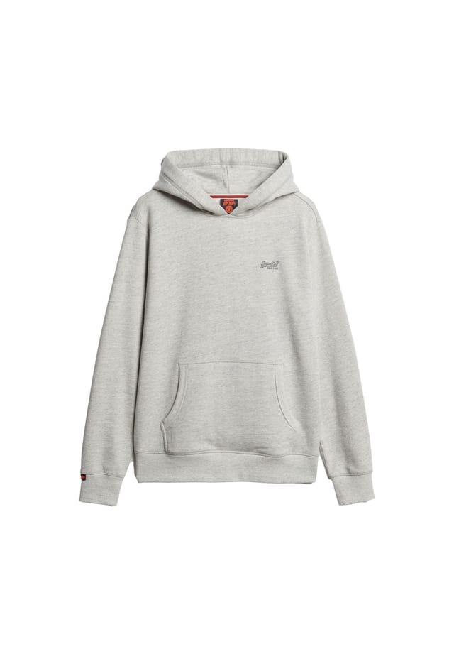 

Толстовка с капюшоном - логотип Essential Logo Hoodie монохромный Superdry., серый