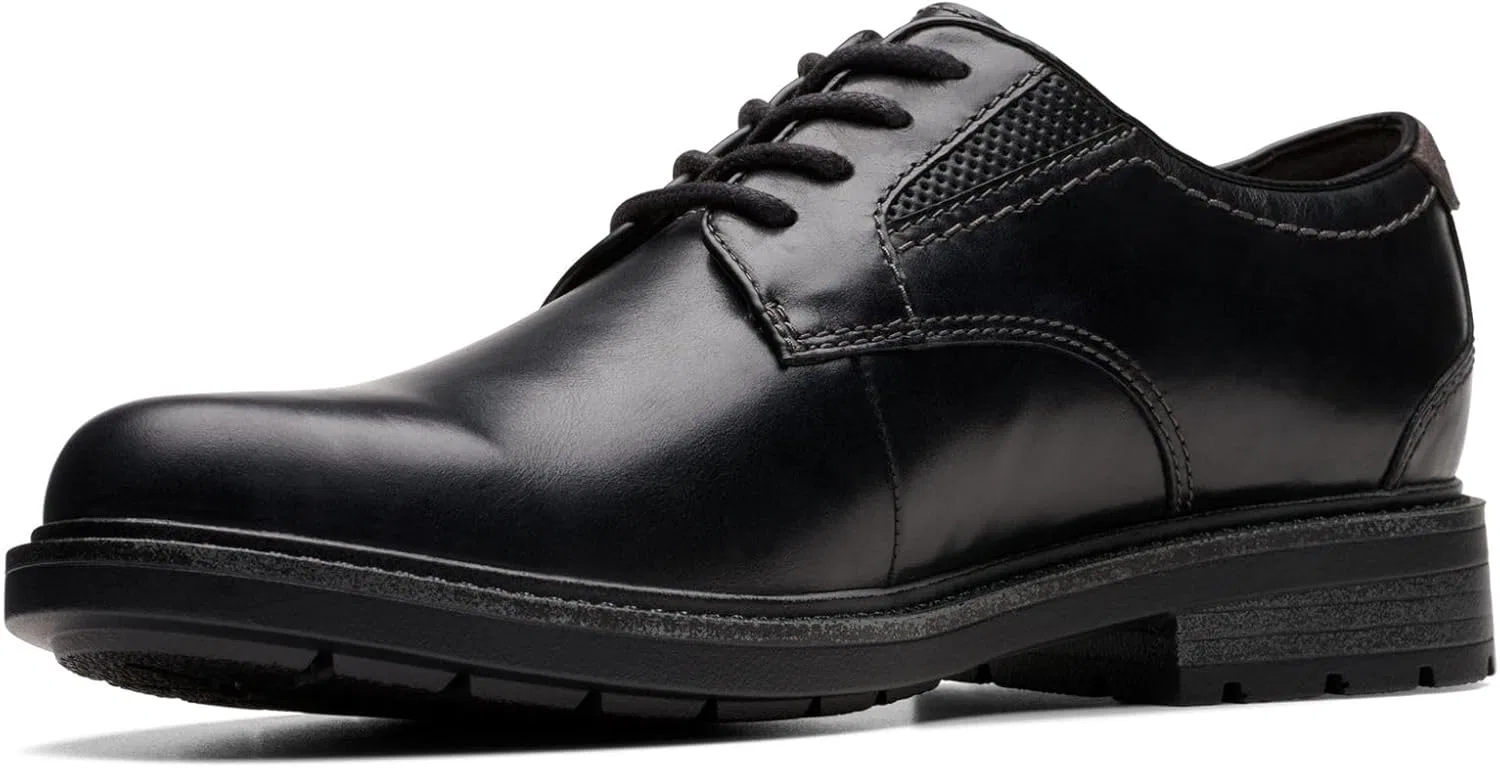 Clarks - Мужские низкие туфли Un Shire, Black Leather — фото 4
