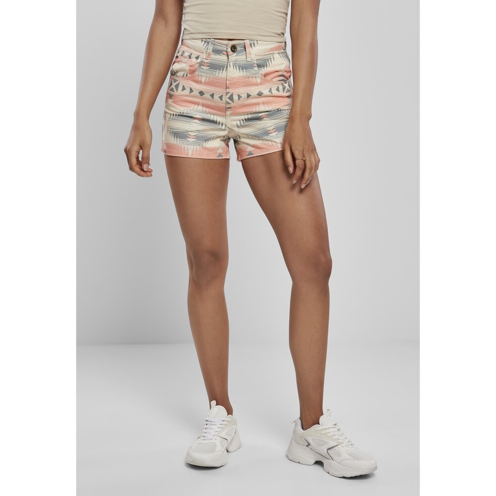 

Шорты Urban Classics Inka Highwaist, розовый