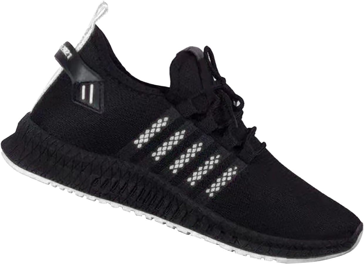 

Мужские спортивные кроссовки на шнуровке, низкие, дышащие, легкие беговые кроссовки, повседневные, противоскользящие, с плетением Flyknit Generic, белый