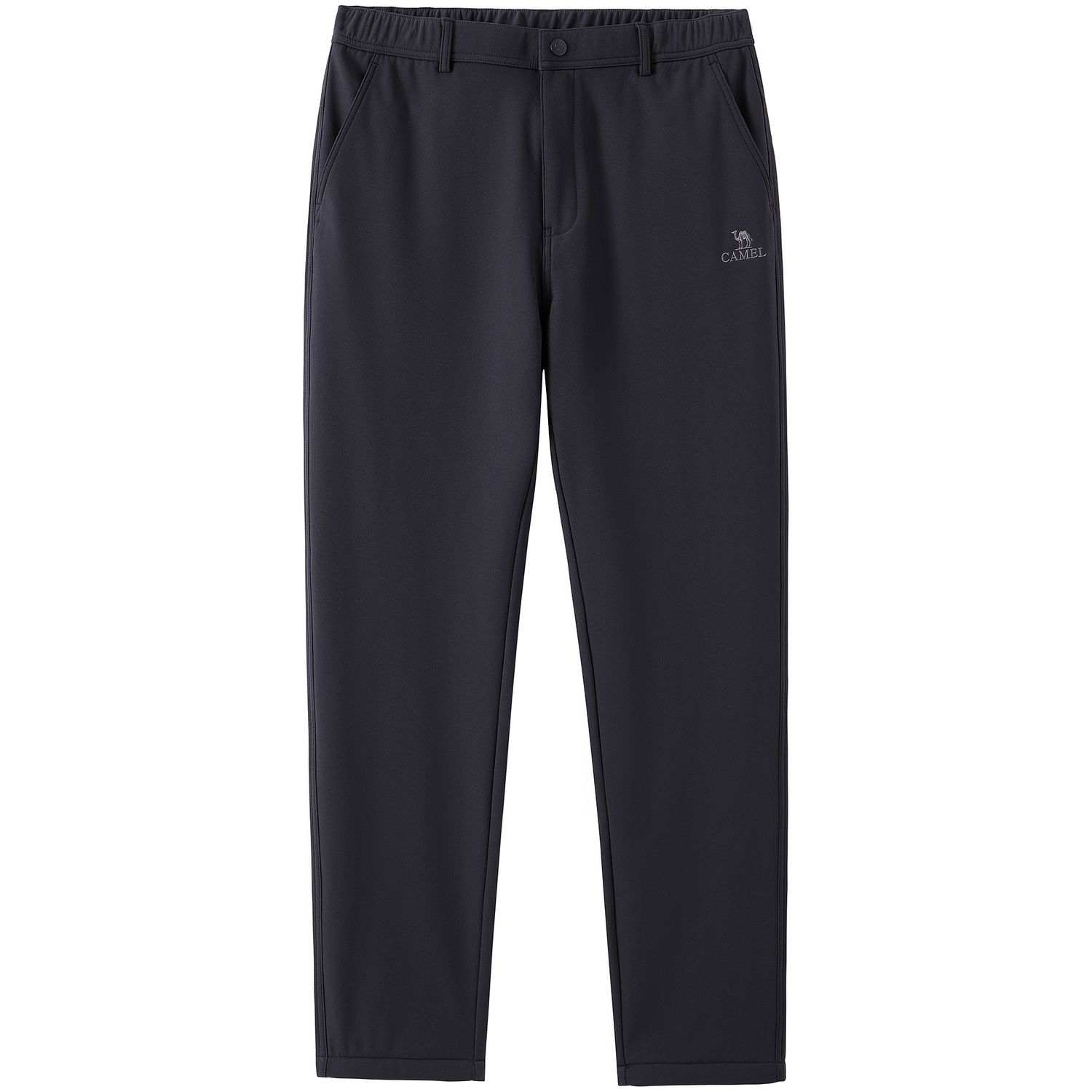 

Мужские зимние утепленные флисовые антистатические прямые водоотталкивающие штаны soft shell CAMEL, черный