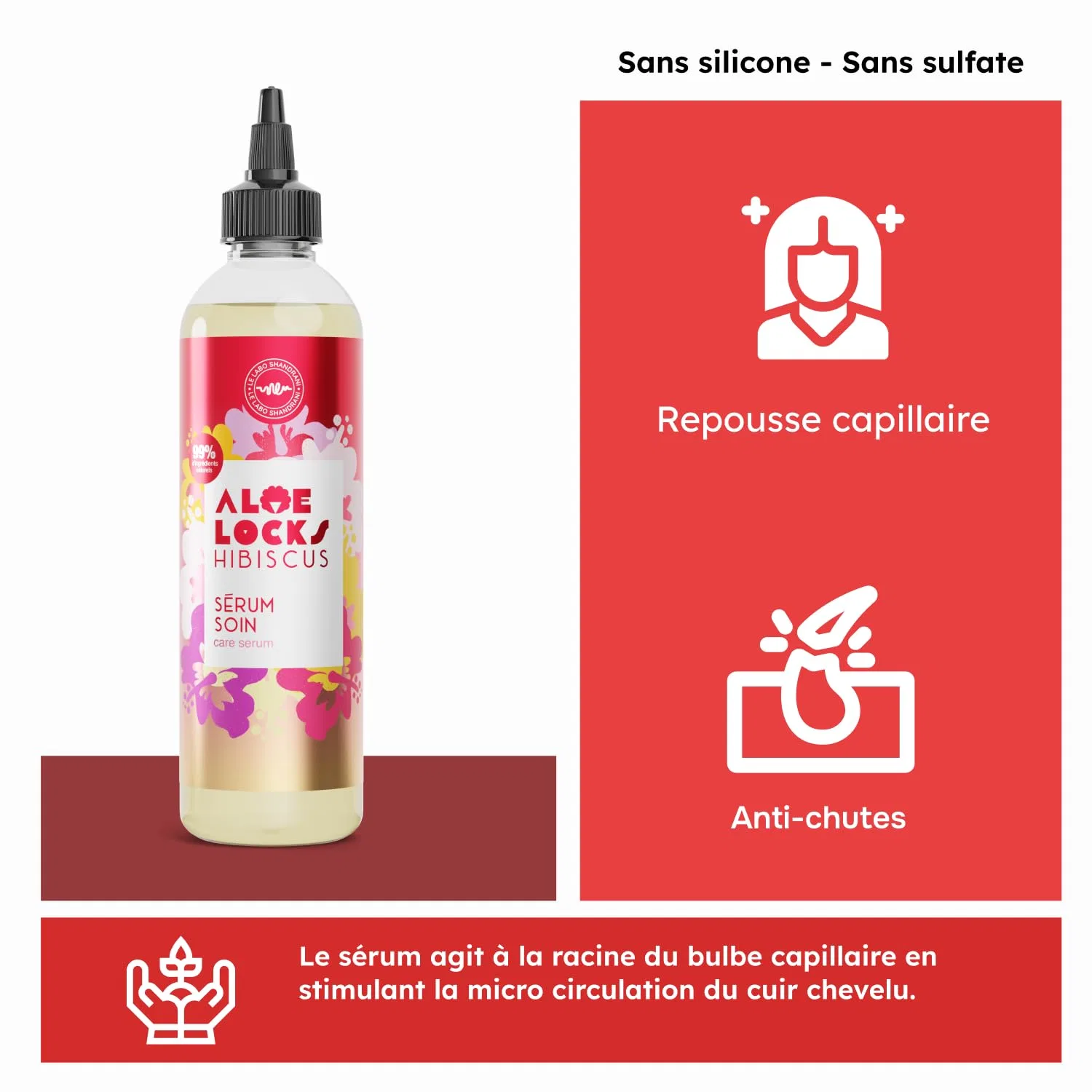 Сыворотка для волос Hibiscus Care Serum от ALOÉ LOCKS Shandrani Aloe Locks — фото 3
