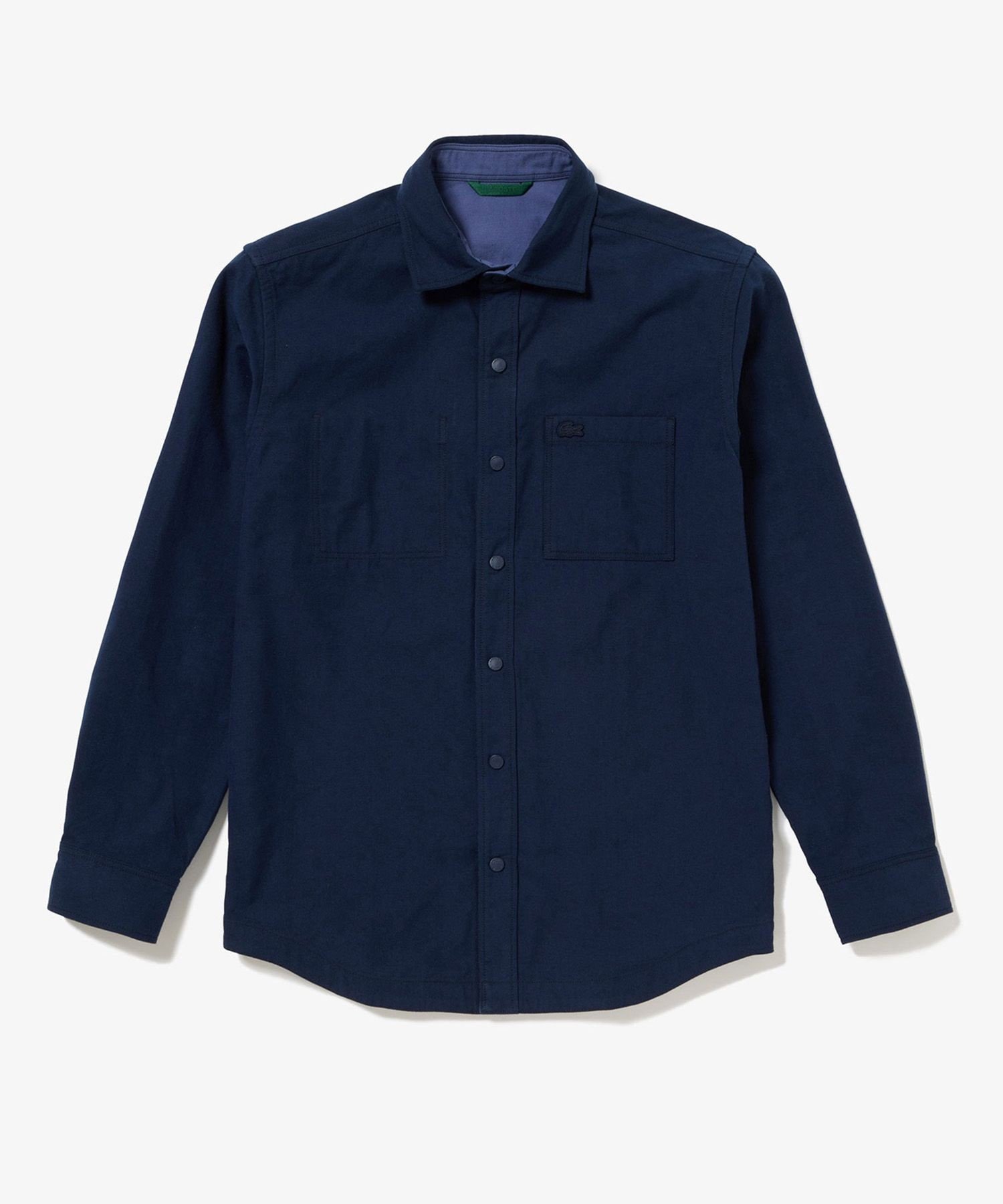Двусторонняя рубашка на пуговицах LACOSTE, Navy — фото 2