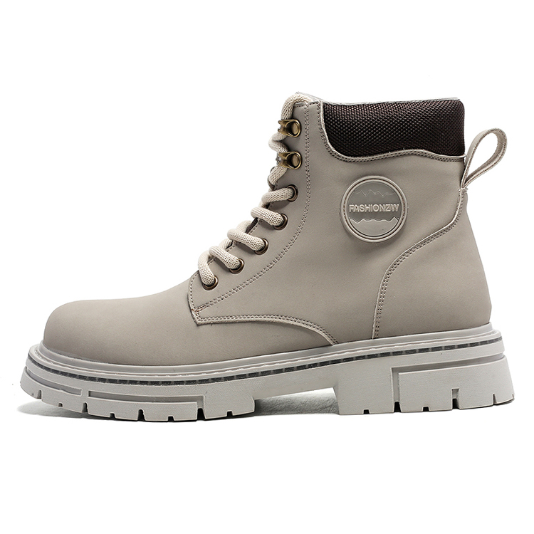 

YEDANI Короткие полусапоги мартин мужские серые без подкладки, цвет Gray Unlined Shoes