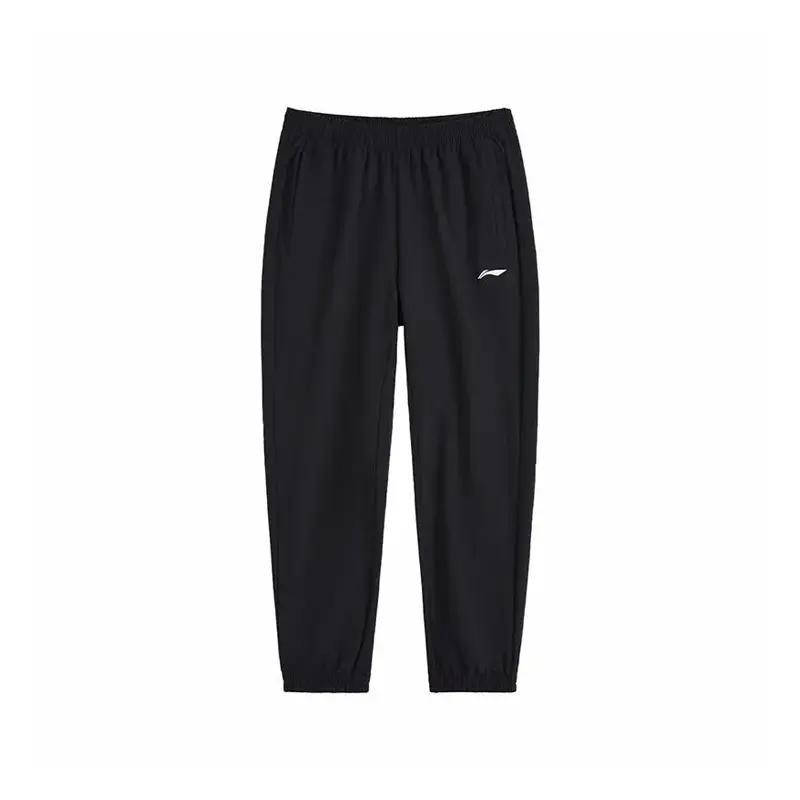 

LINING Трикотажные спортивные штаны мужские черные