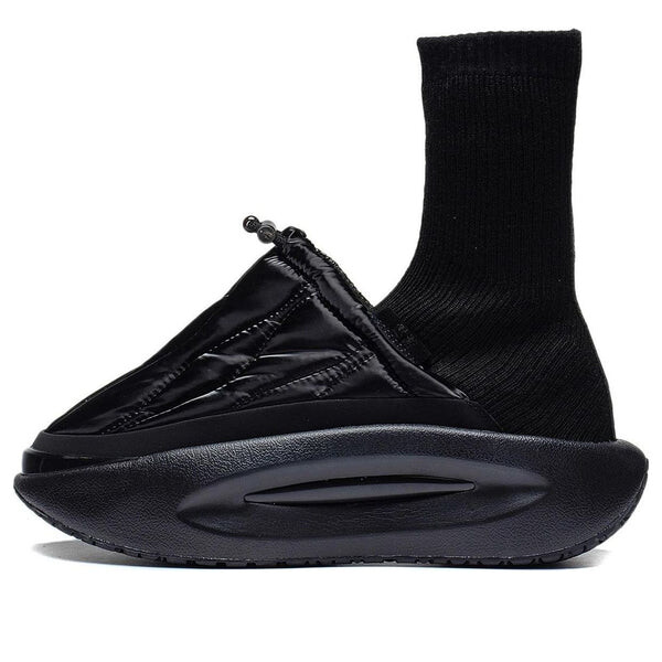 Кроссовки yunyou пушистые высокие Li-Ning, черный