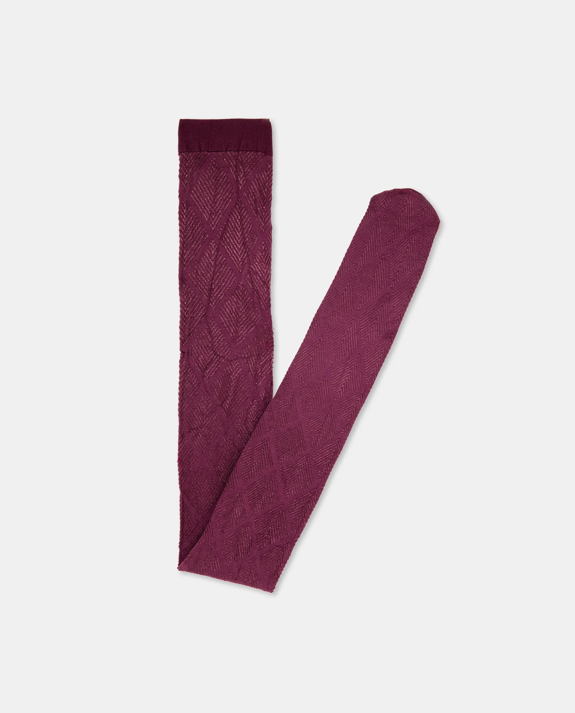 

Полупрозрачные трусики с геометрическим рельефным узором Golden Lady, красный