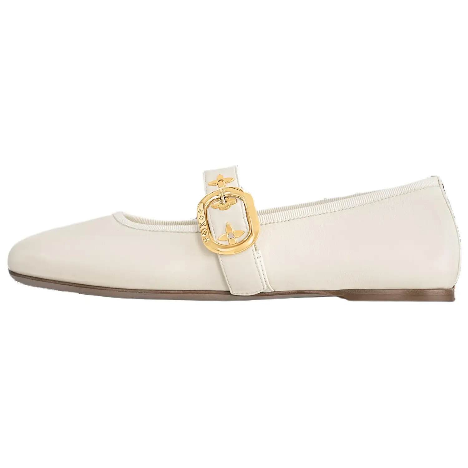 LOUIS VUITTON Туфли Мэри Джейн Romy Flat женские бежевые