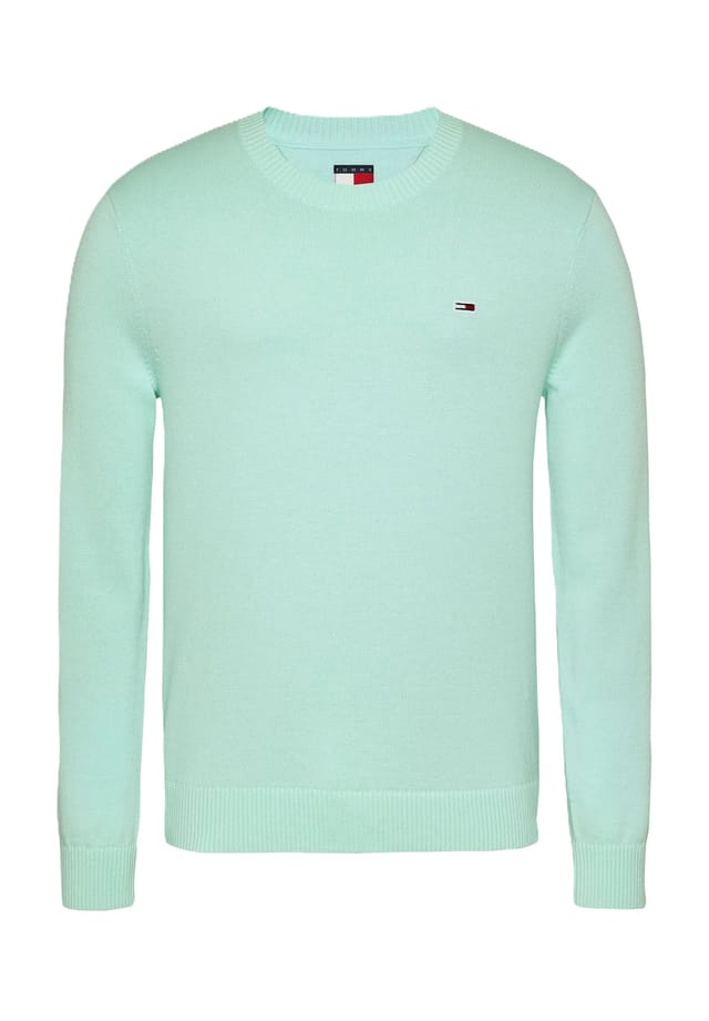 

Хлопковый свитер Tommy Jeans, зеленый