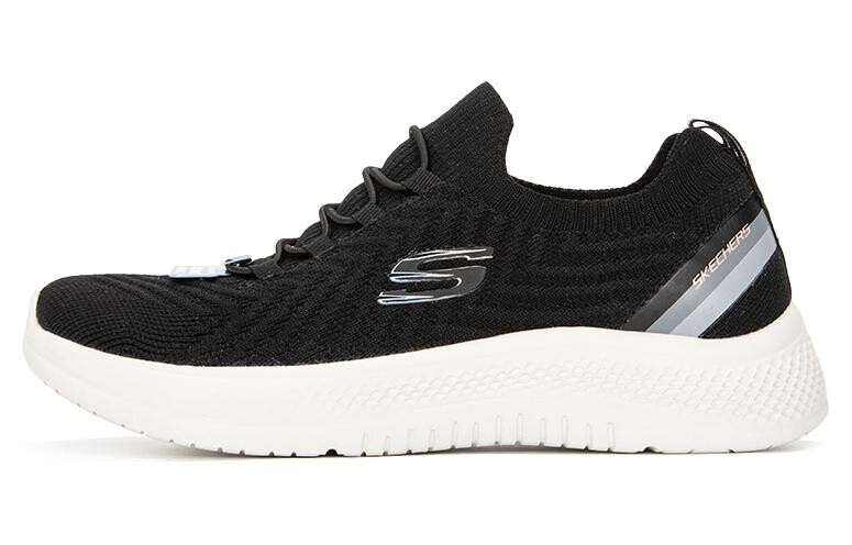 

Кроссовки женские с низким верхом, черные Skechers