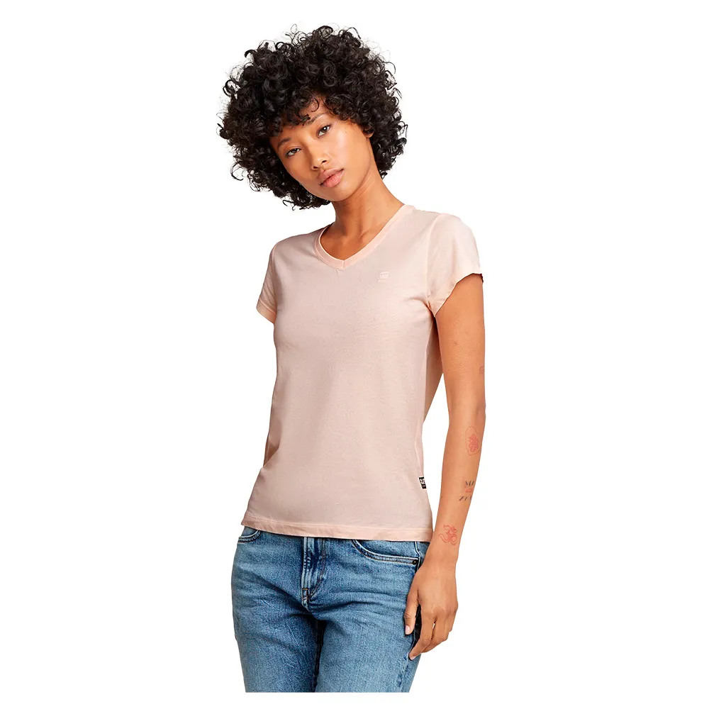 

Футболка G-Star Eyben Slim 2.0 short sleeve v neck, бежевый