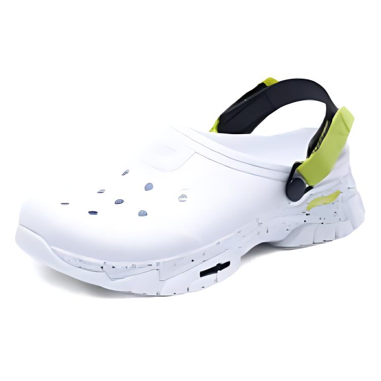 Skechers Клоги женские белые черные желтые, цвет White Black Yellow — фото 4