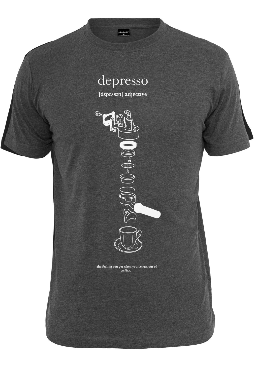 

Футболка с принтом DEPRESSO Mister Tee, цвет charcoal