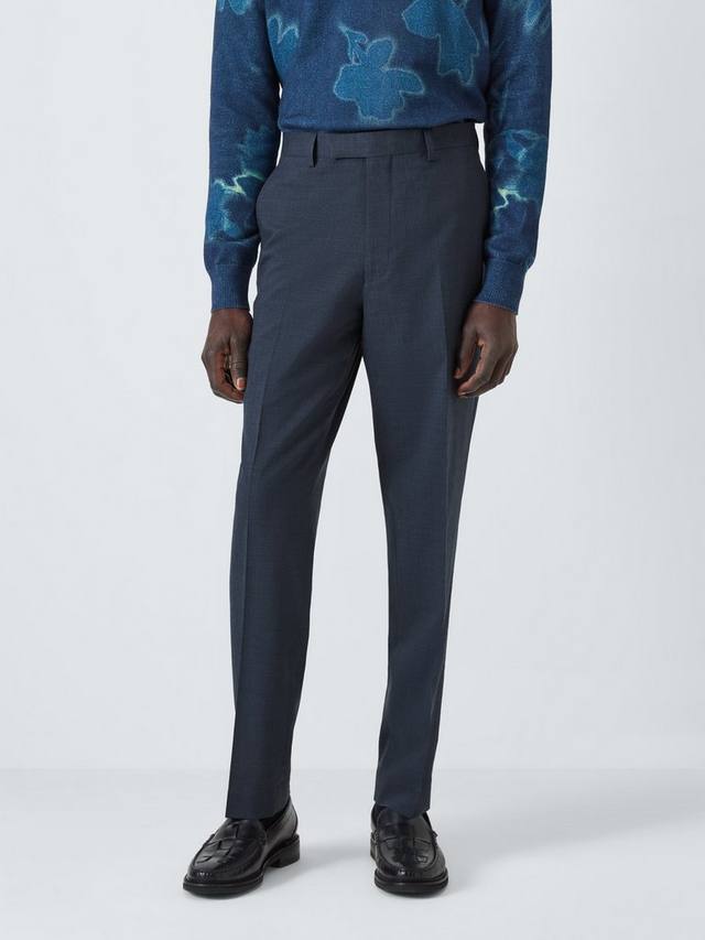 

Брюки для костюма из полушерстяной ткани leo slim fit Kin, цвет Airforce Blue