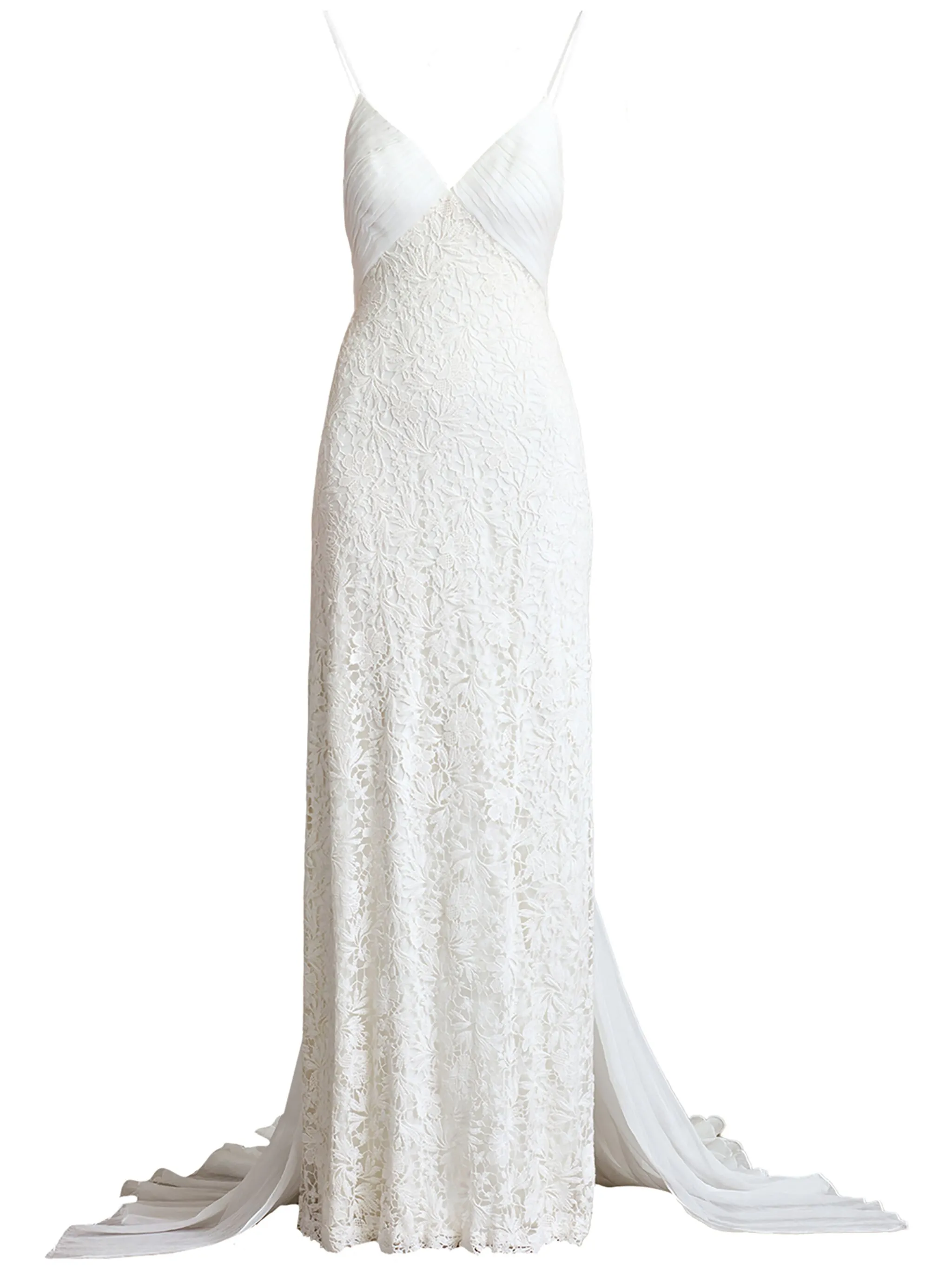 

Кружевное свадебное платье Miramar Tadashi Shoji, белый