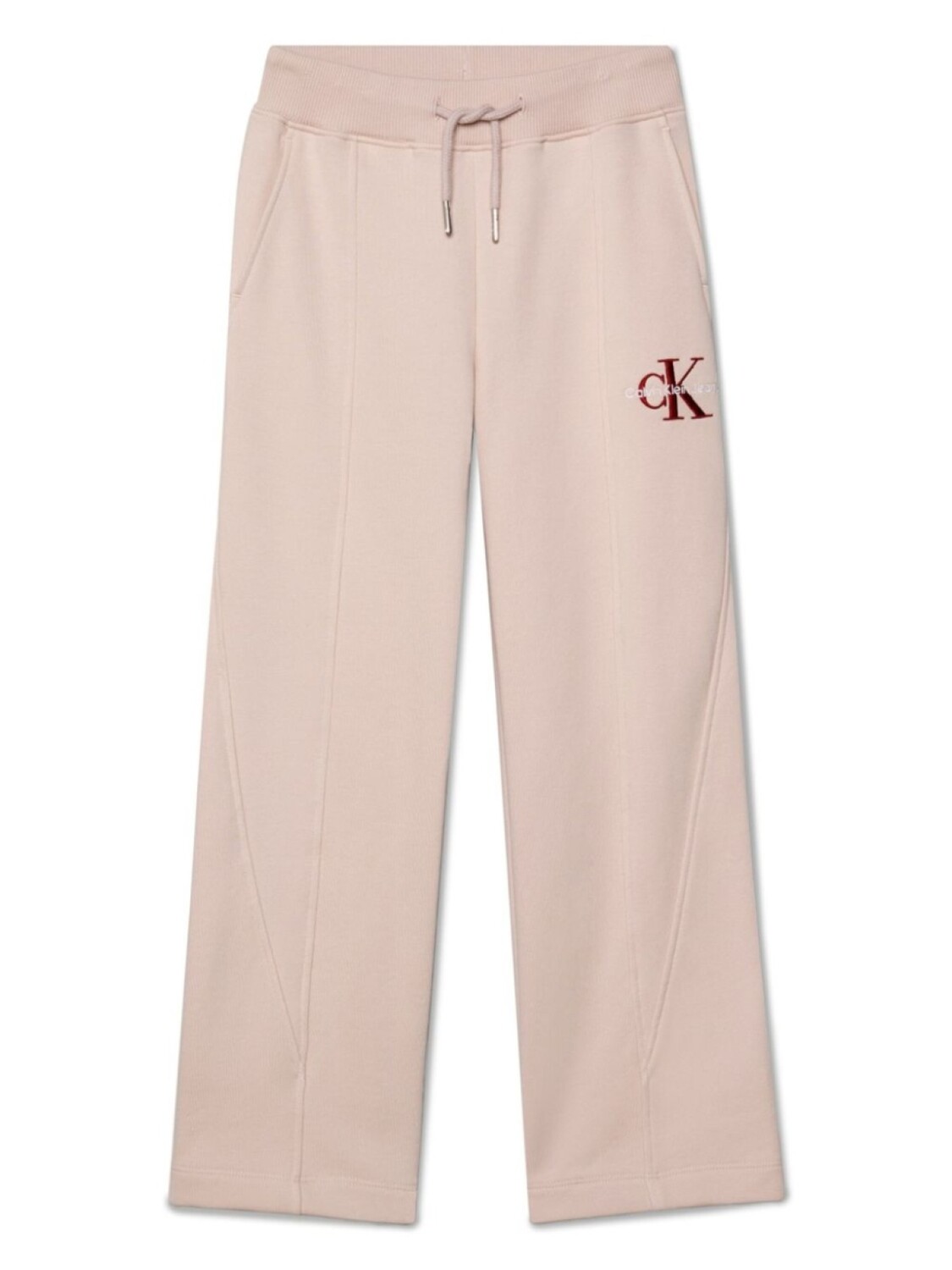 

Брюки с вышитым логотипом Calvin Klein Kids, розовый