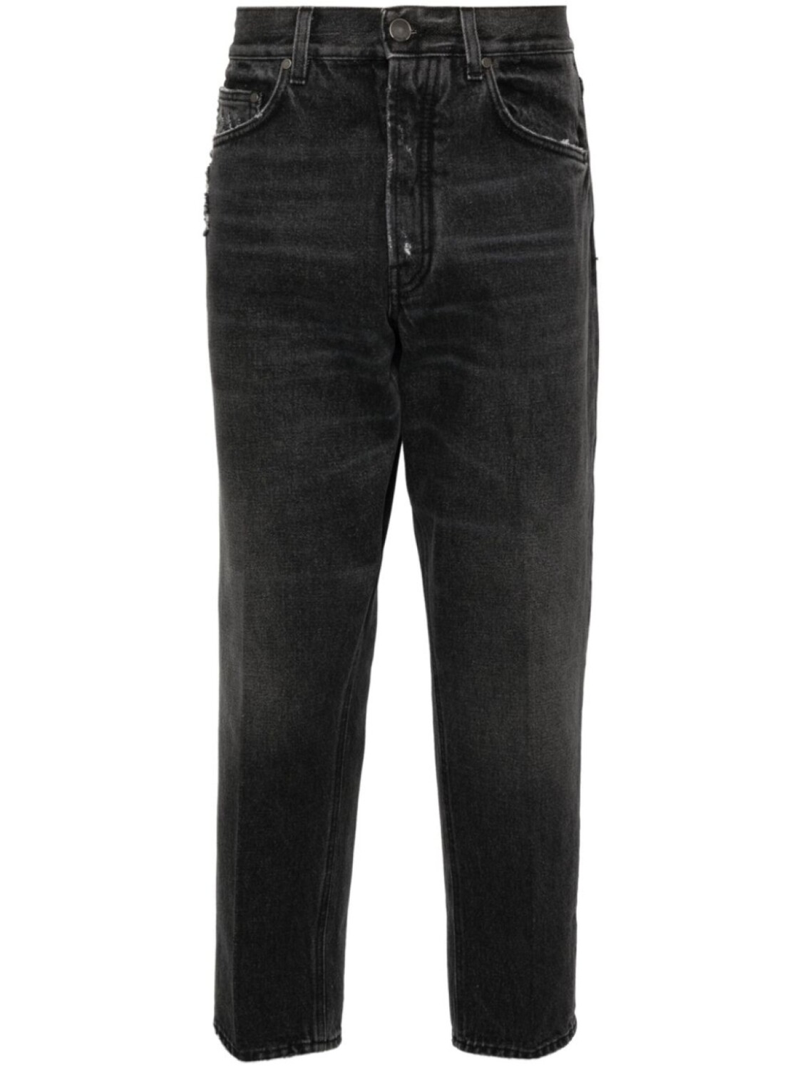 

Lardini узкие джинсы с эффектом потертости, черный