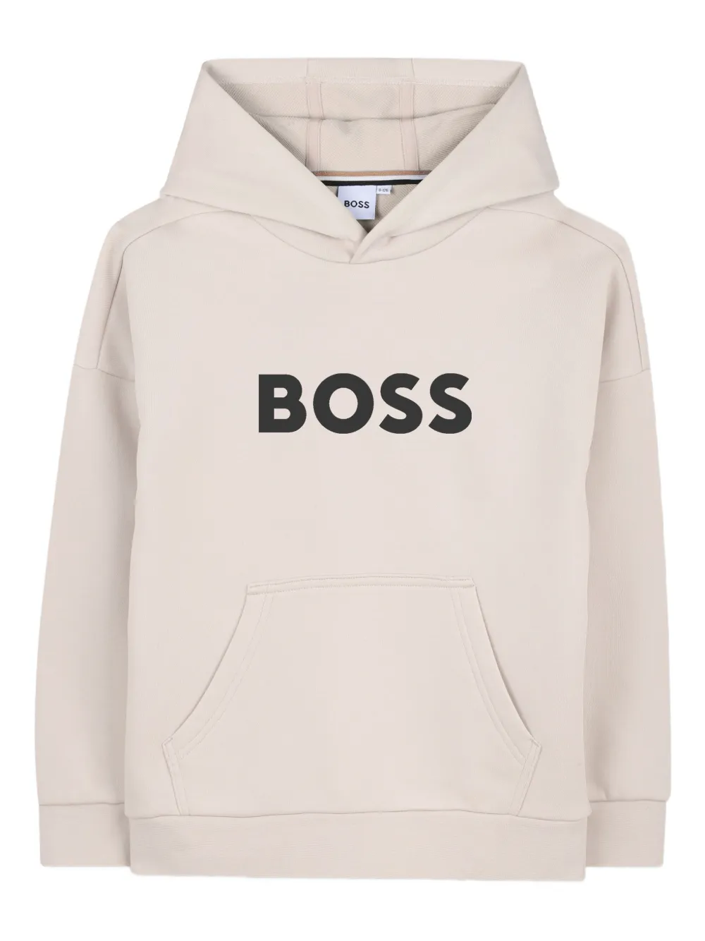 

Худи с логотипом Boss Kidswear, бежевый