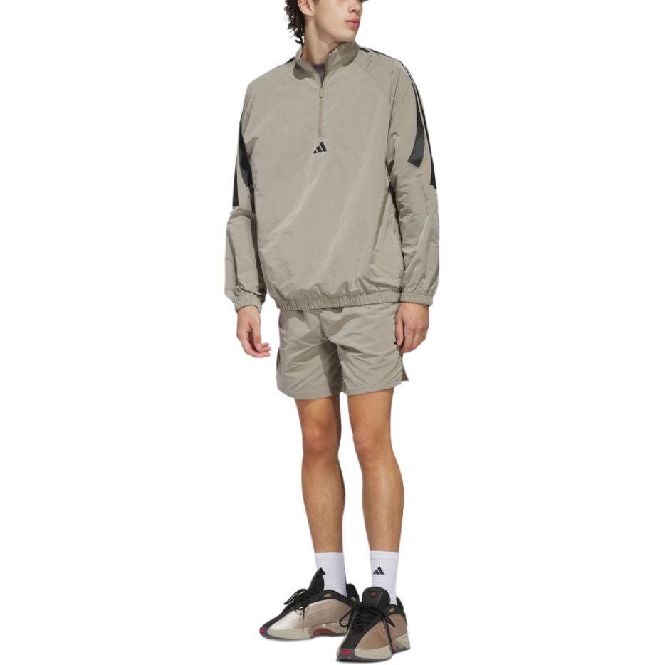 С AdiClub баскетбольные шорты woven унисекс Adidas, Light Umber — фото 3