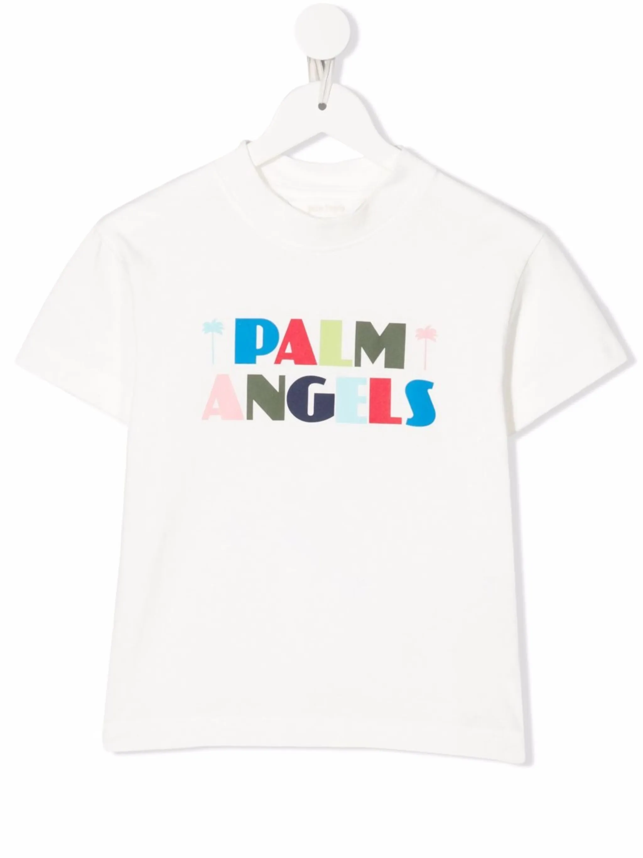 

Футболка с логотипом Palm Angels Kids, белый