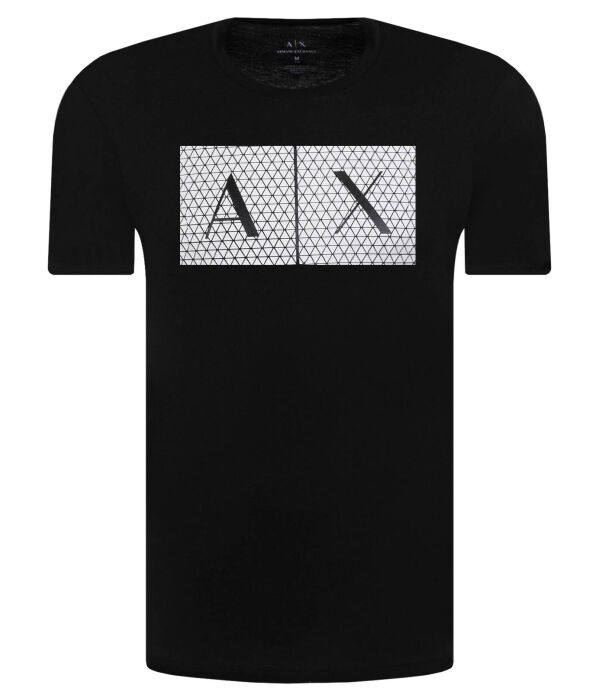 

Футболка мужская Armani Exchange облегающего кроя базовая, черный