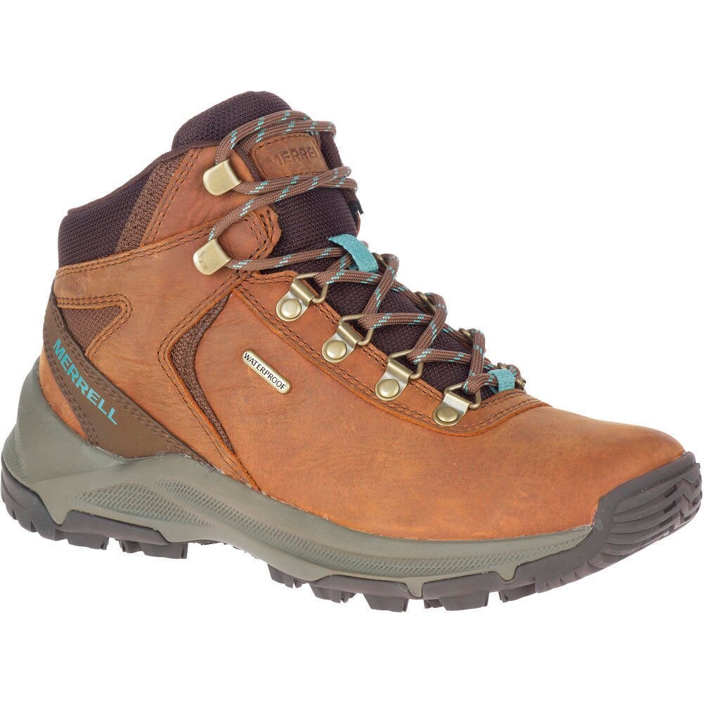 

Походные ботинки Merrell Erie Mid Leather Waterproof, коричневый