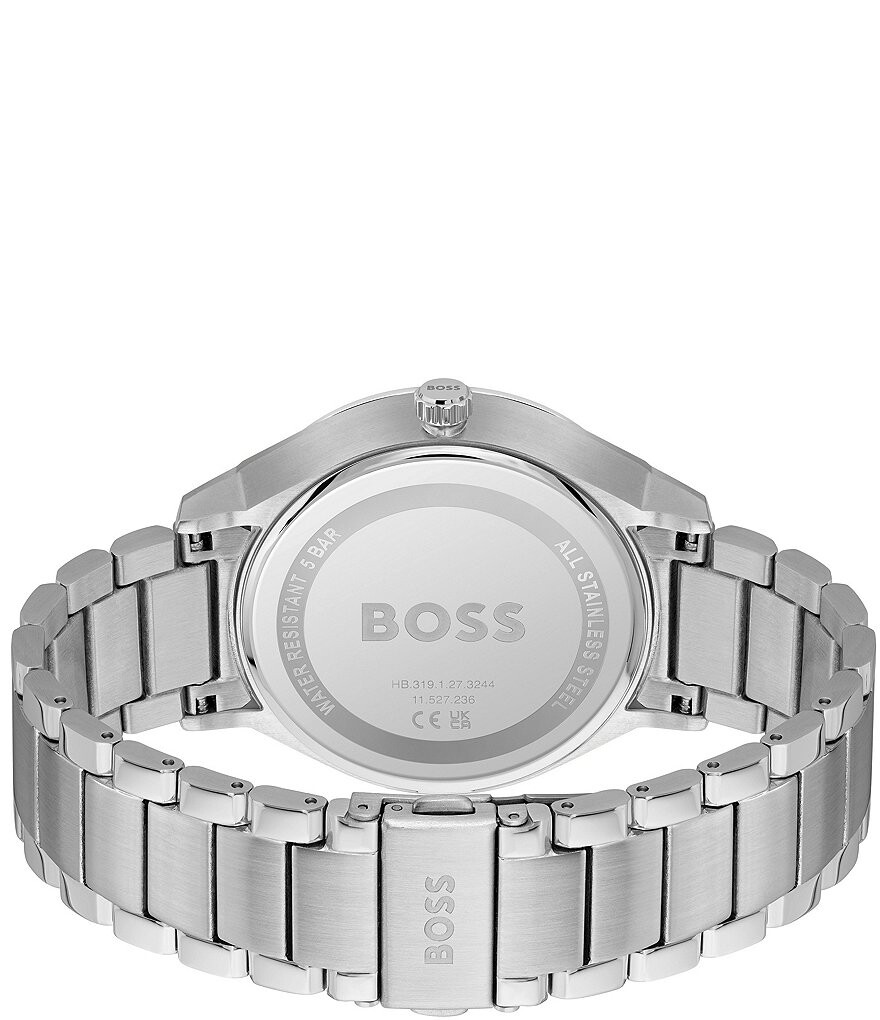 

Мужские многофункциональные часы Hugo Boss Tyler с браслетом из нержавеющей стали, серебро
