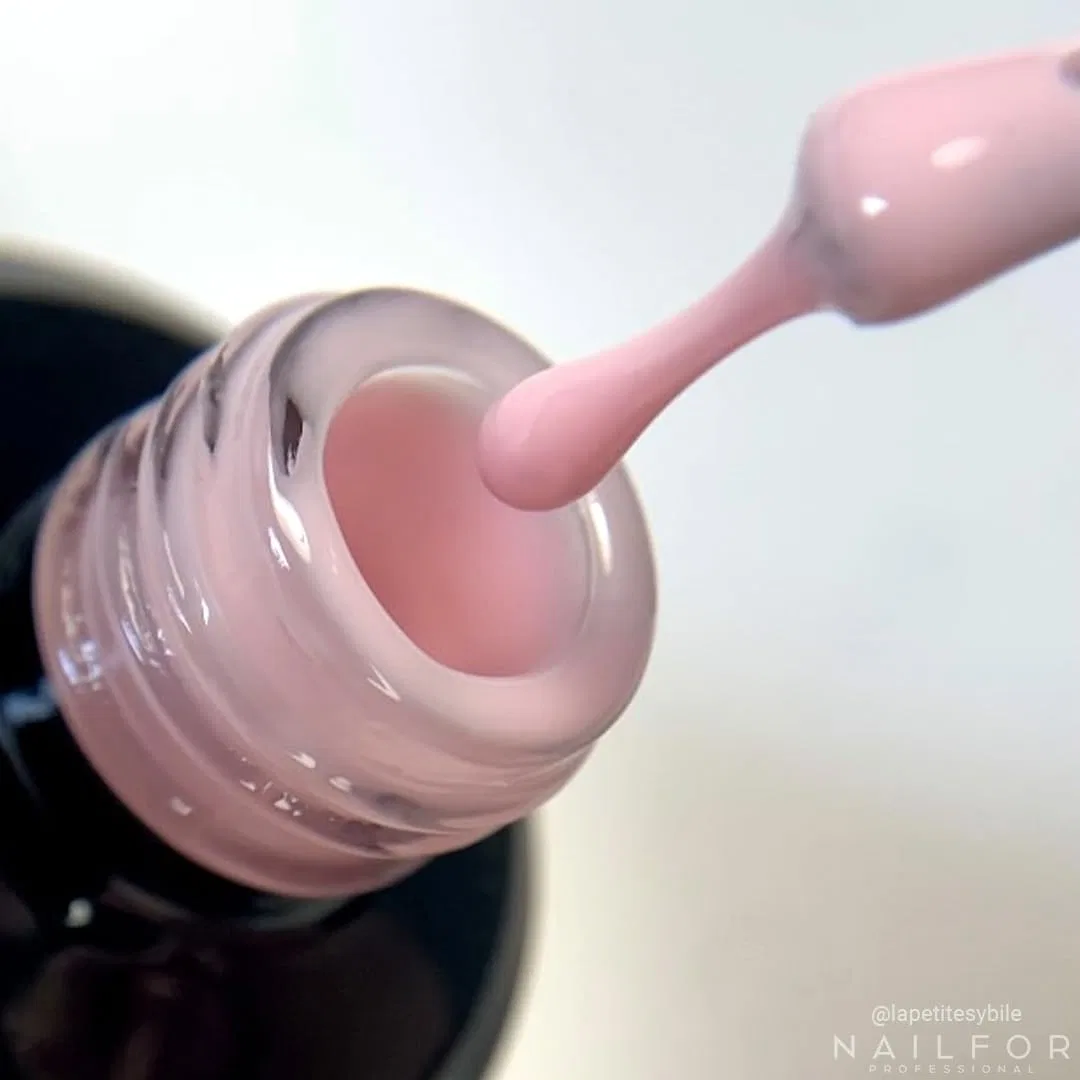 Каучуковая база NAILFOR Base Rubber 15 мл (Milky Rose) Nailfor, Milky Rose — фото 3