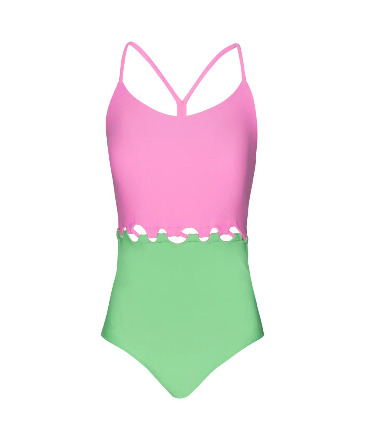

Детский купальник Камми Луп неоново-розовый PQ Swim