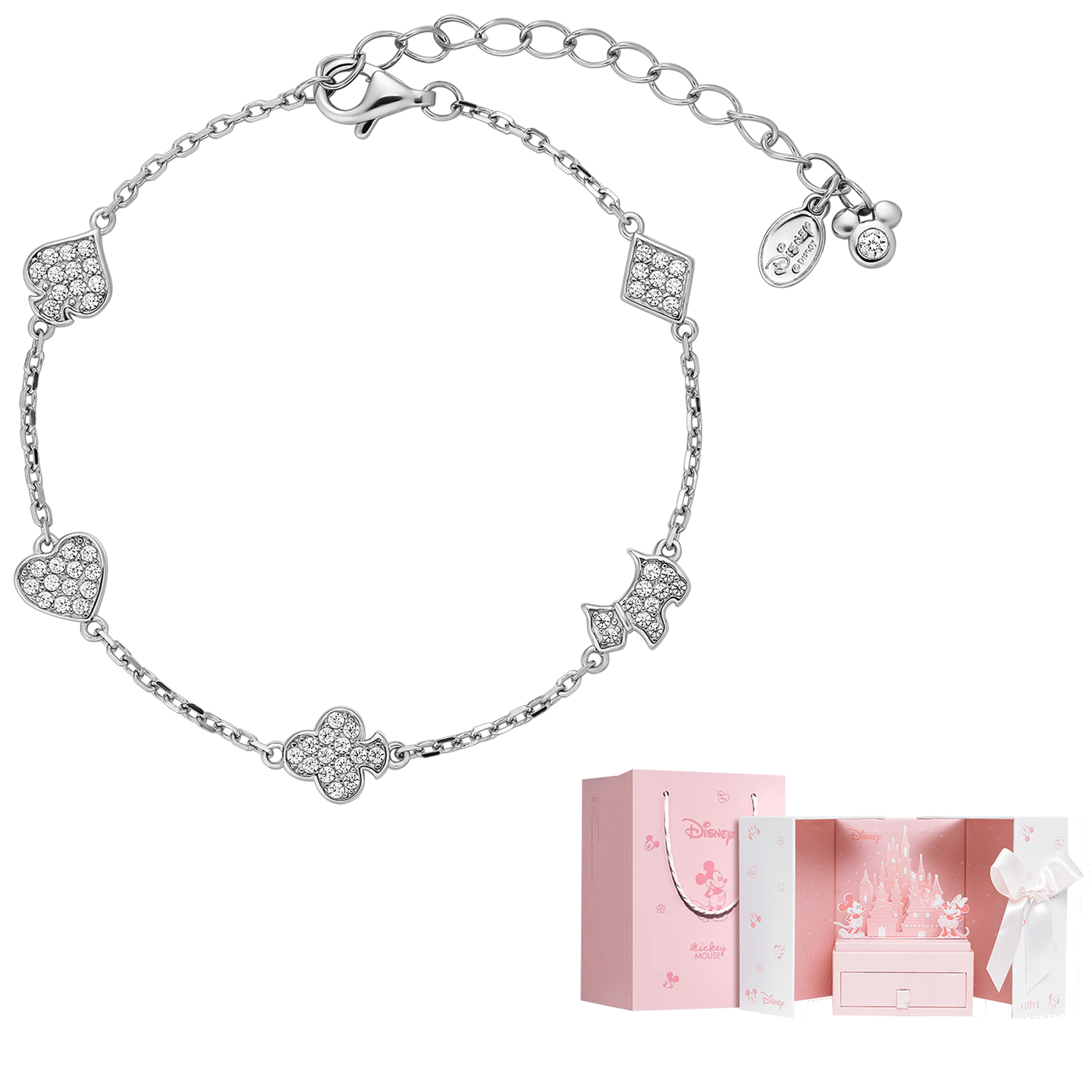 

Disney Женский браслет из стерлингового серебра 925 пробы