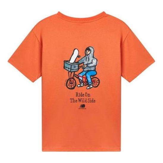 

Футболка New Balance Graphic Print Design Tee 'Orange', оранжевый