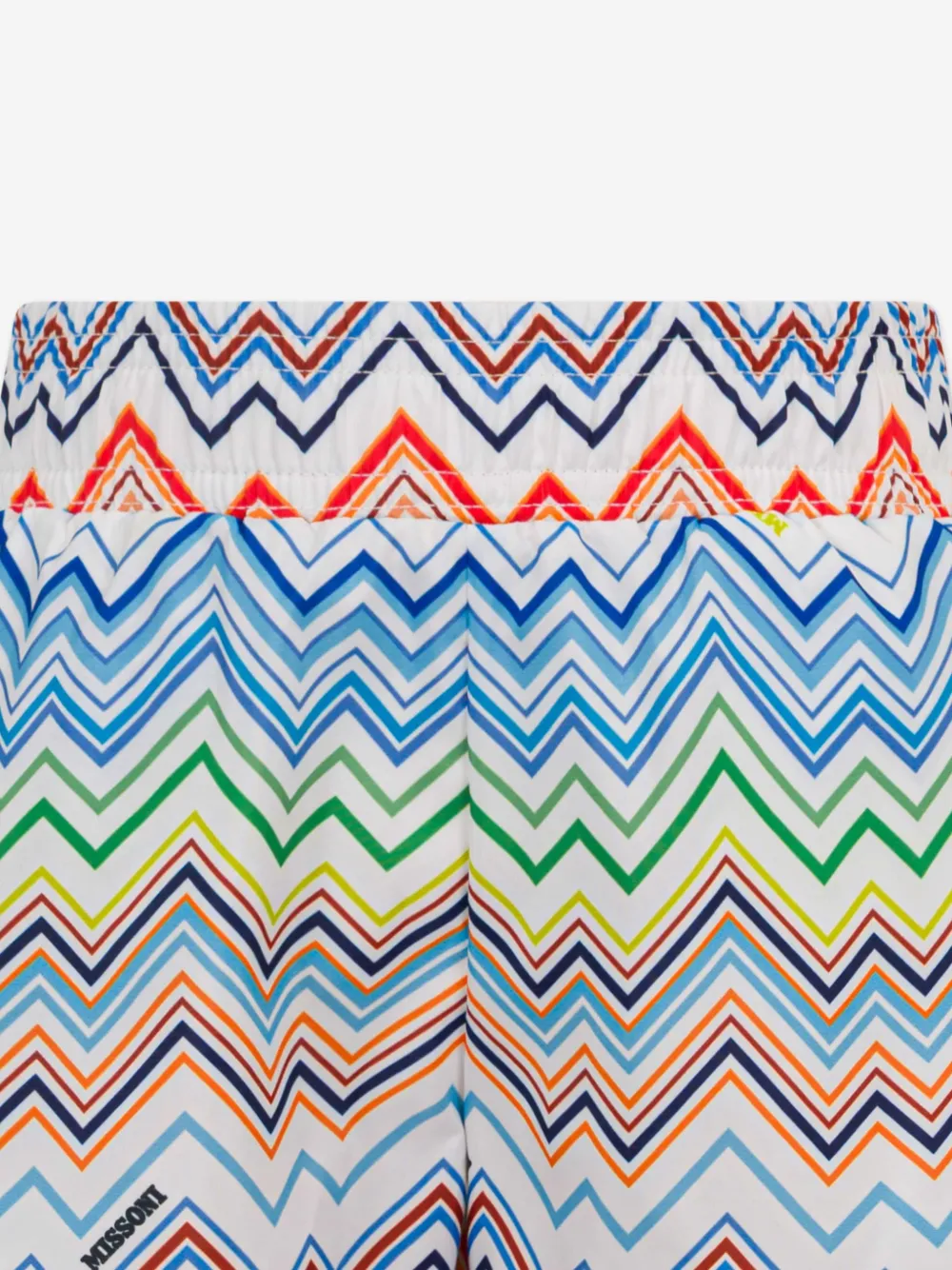 Шорты с зигзагообразным узором Missoni Kids, белый — фото 4
