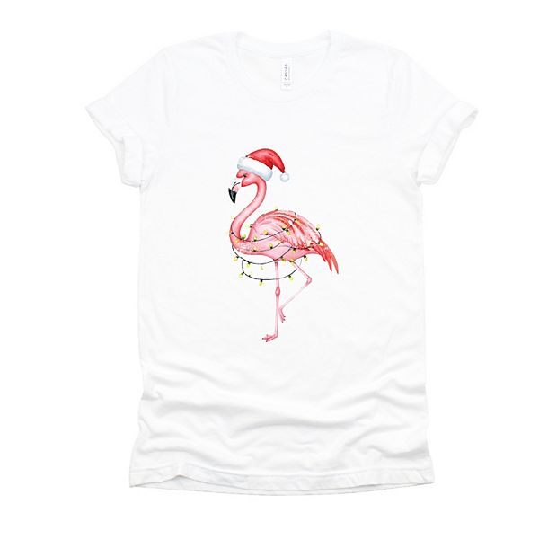

Футболка с коротким рукавом Flamingo Christmas Lights Watercolor Simply Sage Market, White, Белый, Футболка с коротким рукавом Flamingo Christmas Lights Watercolor Simply Sage Market, White