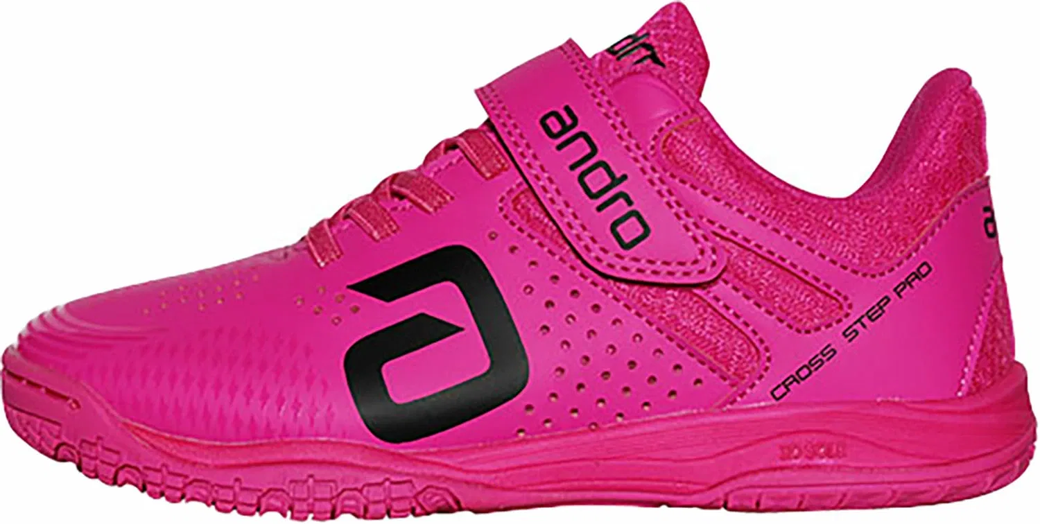 Детские кроссовки для настольного тенниса Andro Cross Step Pro Jr., Neon Pink