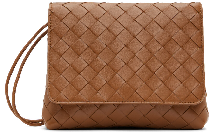 

Коричневая мини-сумка Intrecciato Bottega Veneta, Коричневый, Коричневая мини-сумка Intrecciato Bottega Veneta