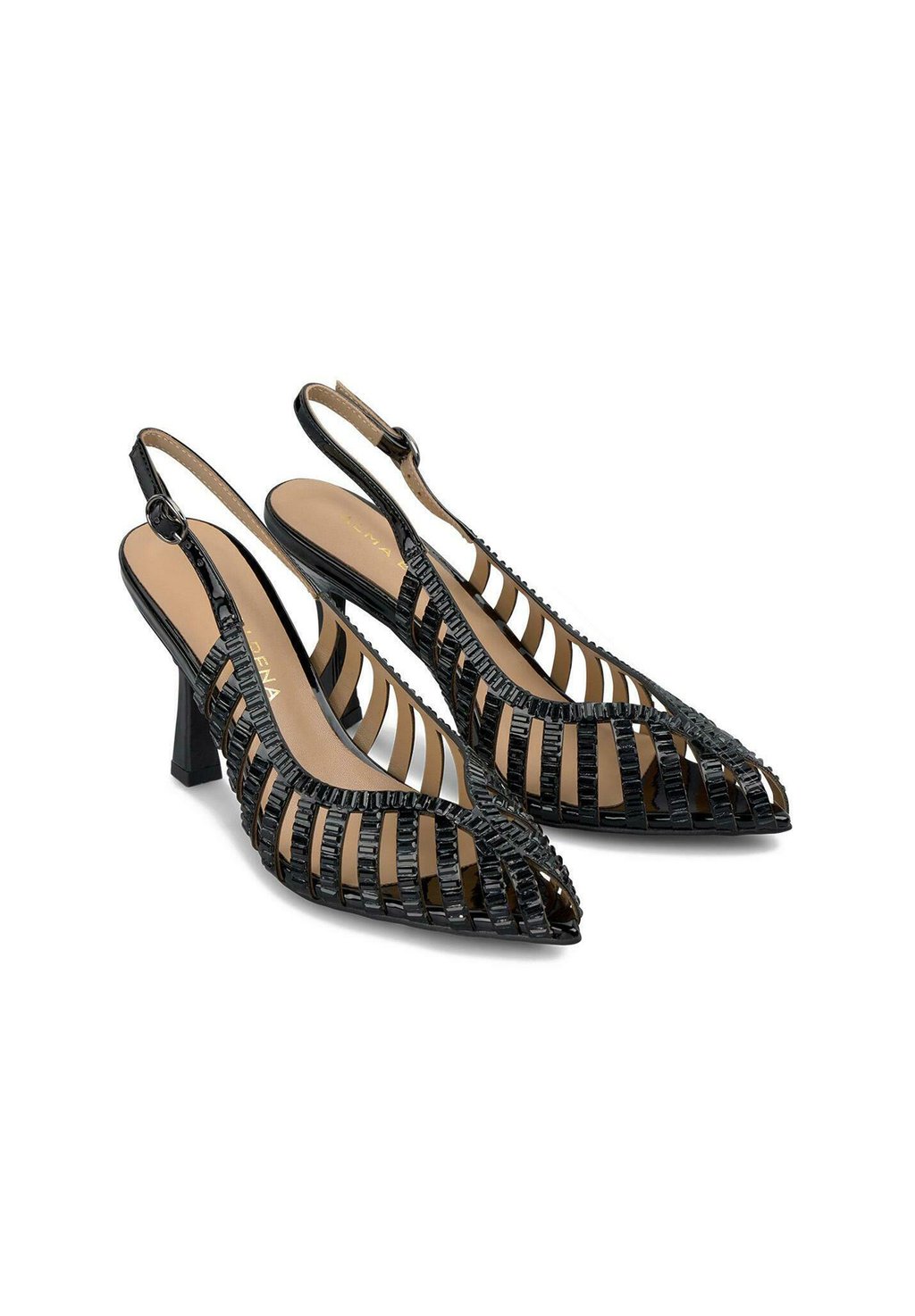 Классические туфли на каблуке CON PUNTERA AFILADA Y CIERRE CON HEBILLA - High heels Alma en Pena, черный — фото 3