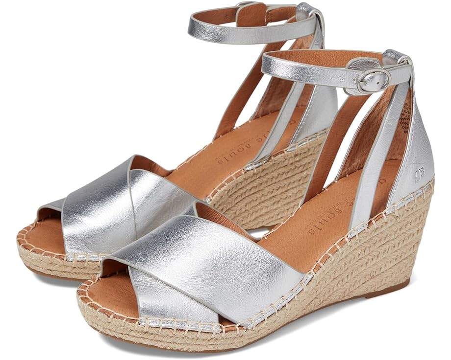 Туфли Gentle Souls by Kenneth Cole Charli X Band Buckle, цвет Silver Leather