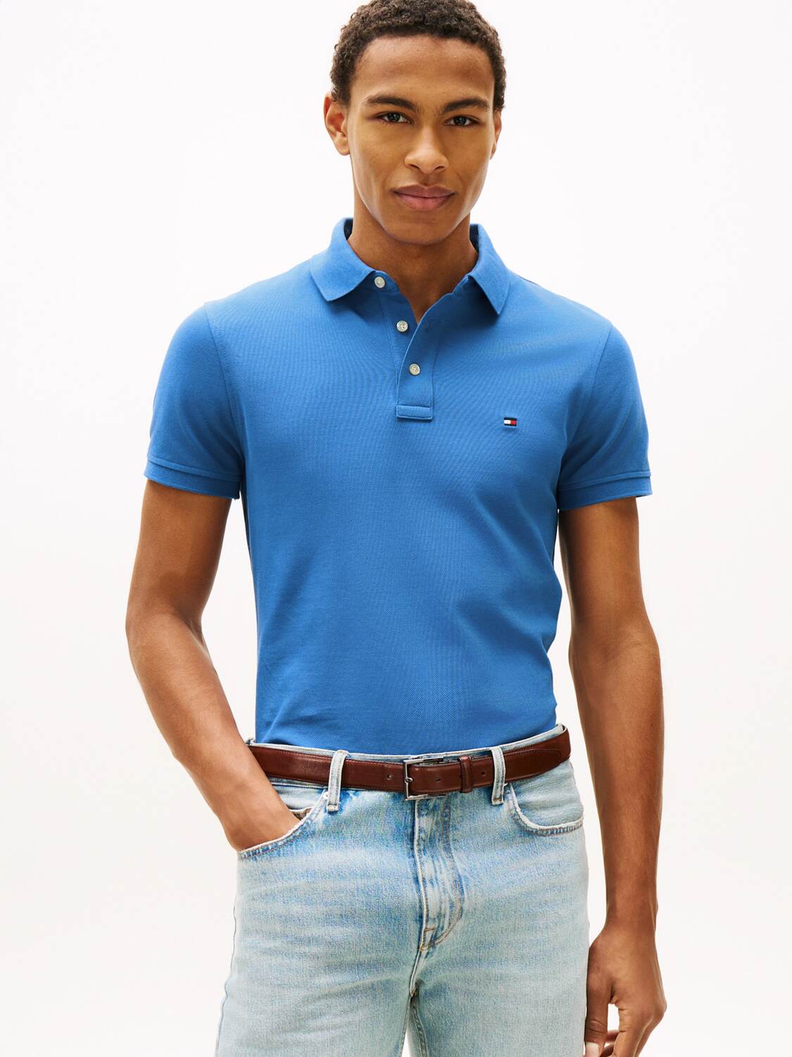 TOMMY HILFIGER Футболка 'CORE 1985' в цвете Sky Blue — фото 2