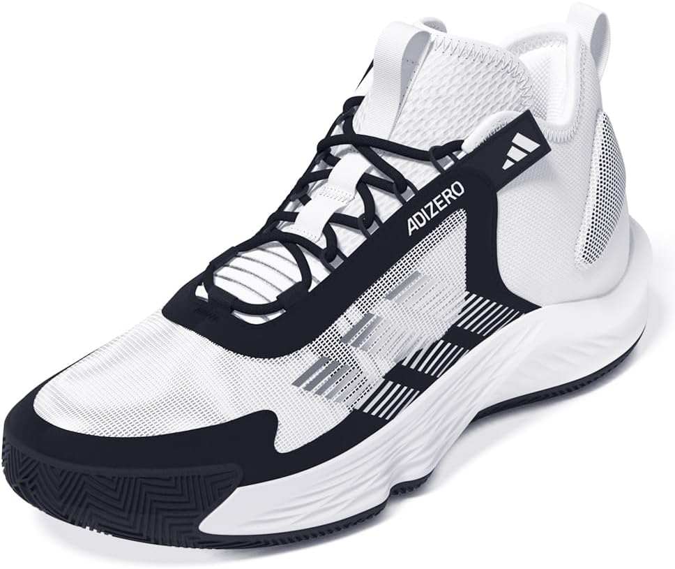Кроссовки Adidas Унисекс Взрослый Adizero Select Team, белый/черный — фото 3